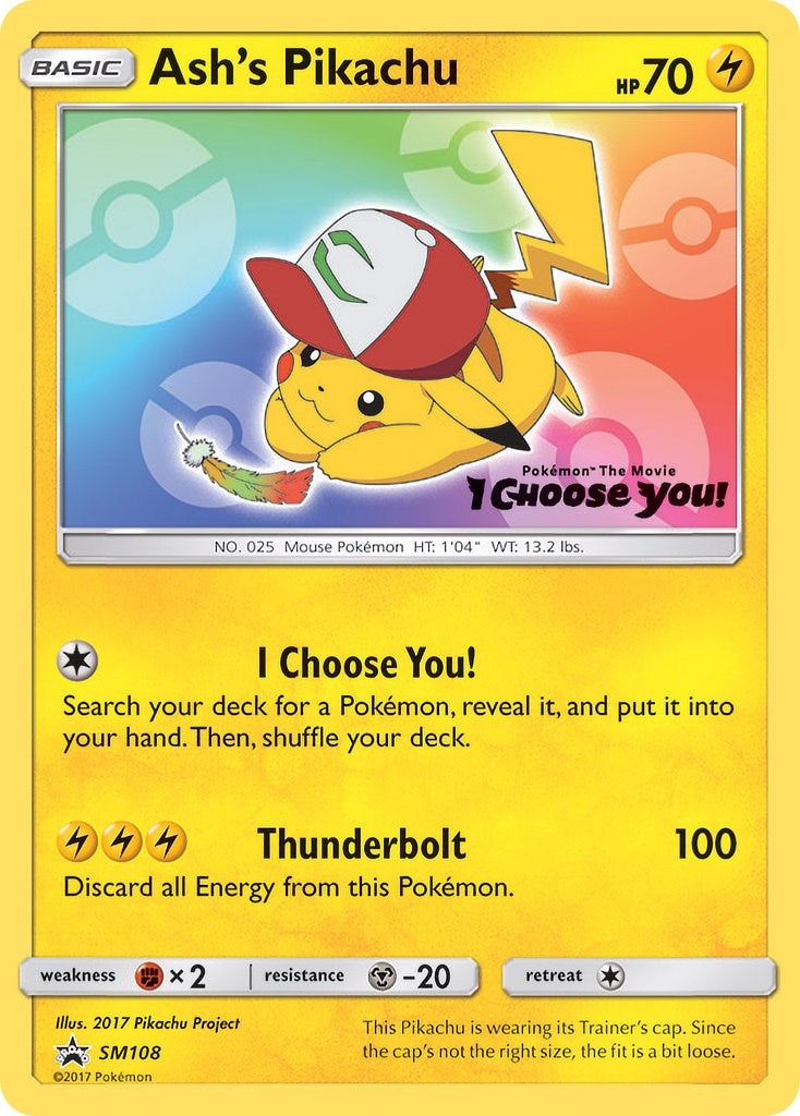 Image for Ash's Pikachu - SM108 (SM108) - Pokemon