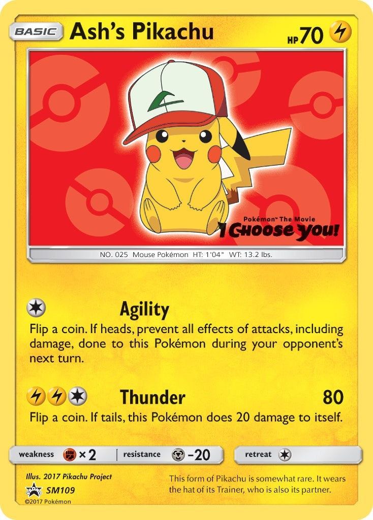 Image for Ash's Pikachu - SM109 (SM109) - Pokemon