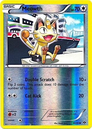 Image for Meowth - 80/99 (Mirror Reverse Holo) (080/099) - Pokemon