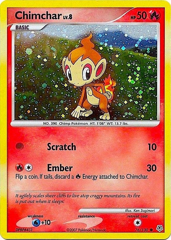 Image for Chimchar - 76/130 (Cosmos Holo) (076/130) - Pokemon