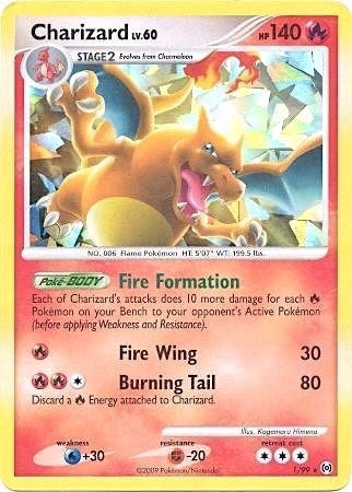 Image for Charizard - 1/99 (Cracked Ice Holo) (001/099) - Pokemon