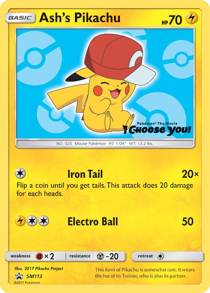 Image for Ash's Pikachu - SM113 (SM113) - Pokemon