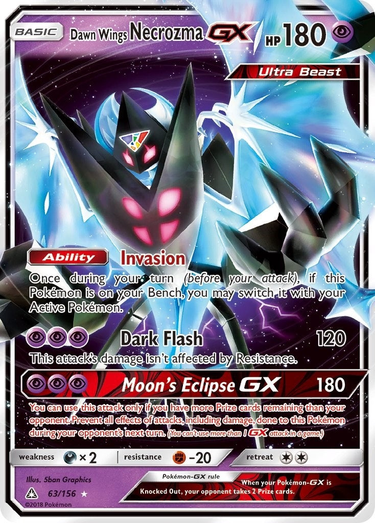 Image for Dawn Wings Necrozma GX (63/156) - Pokemon