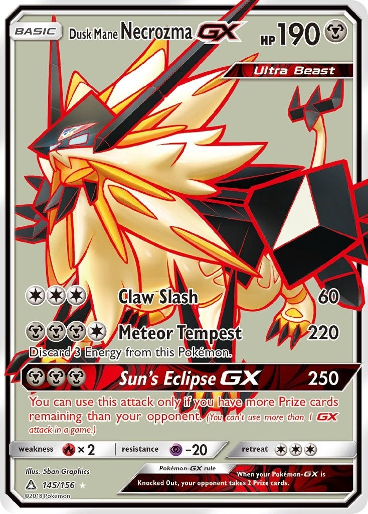 Image for Dusk Mane Necrozma GX (Full Art) (145/156) - Pokemon