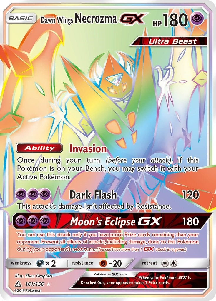 Image for Dawn Wings Necrozma GX (Secret Rare) (161/156) - Pokemon