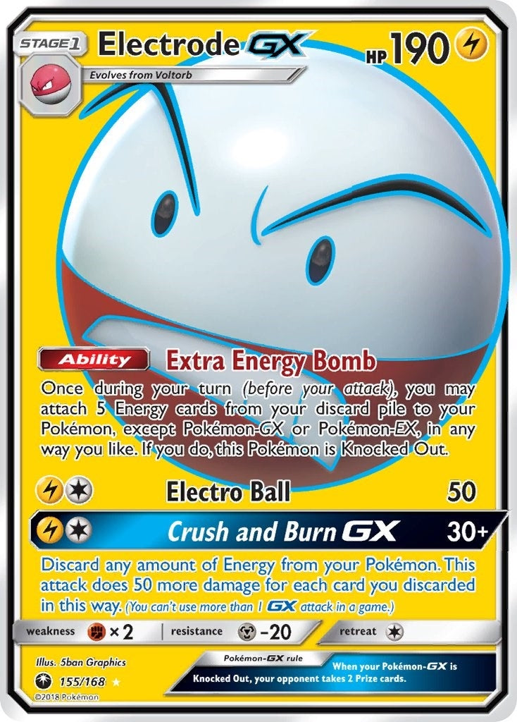 Image for Electrode GX (Full Art) (155/168) - Pokemon