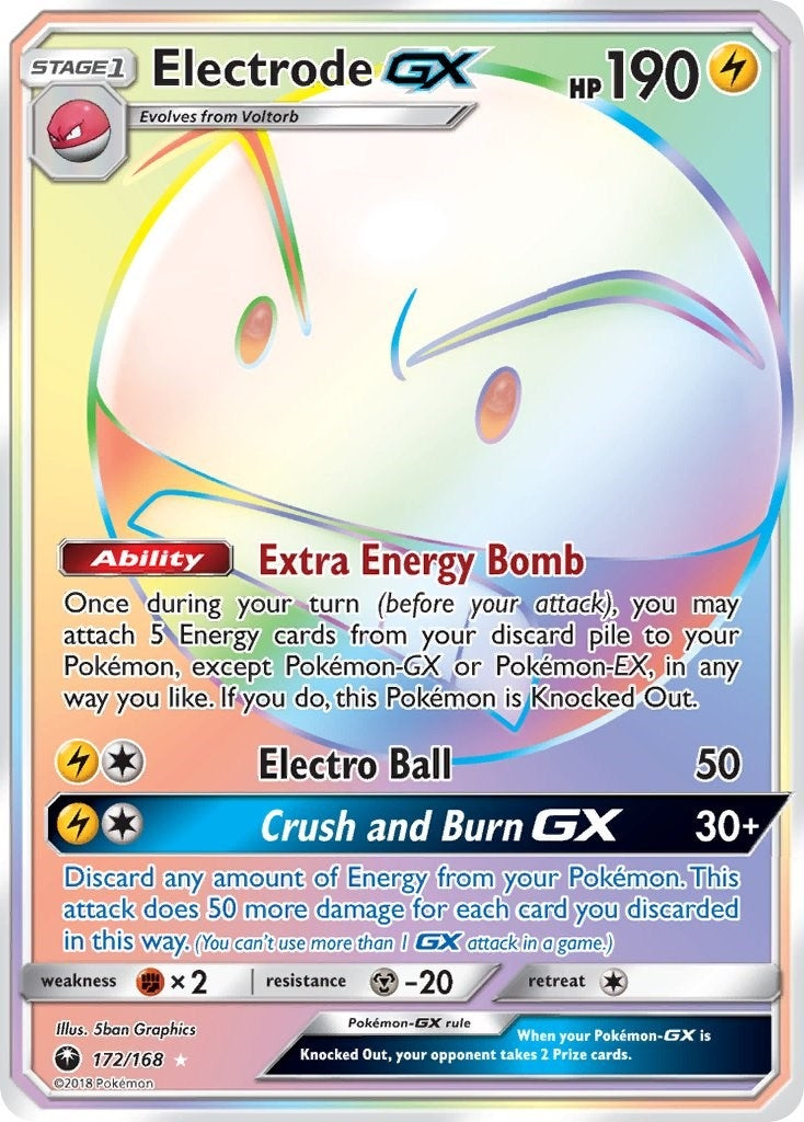 Image for Electrode GX (Secret) (172/168) - Pokemon