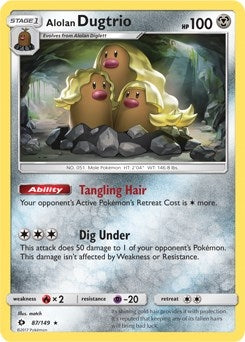 Alolan Dugtrio - 87/149 (Cosmos Holo) (087/149)