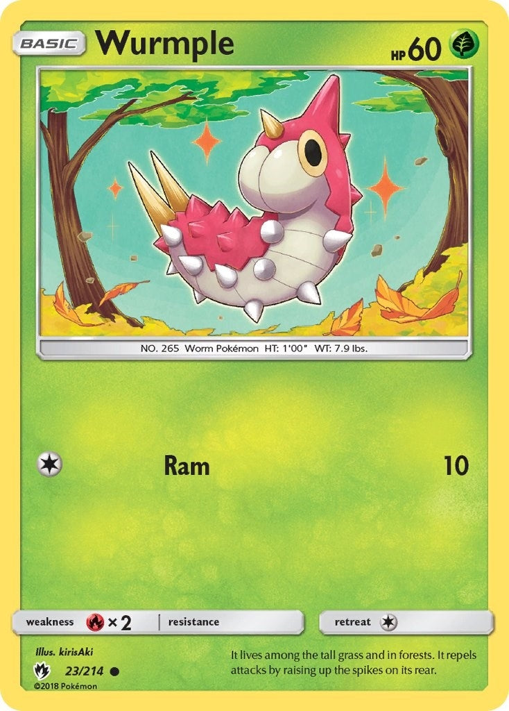Image for Wurmple (23) (23/214) - Pokemon