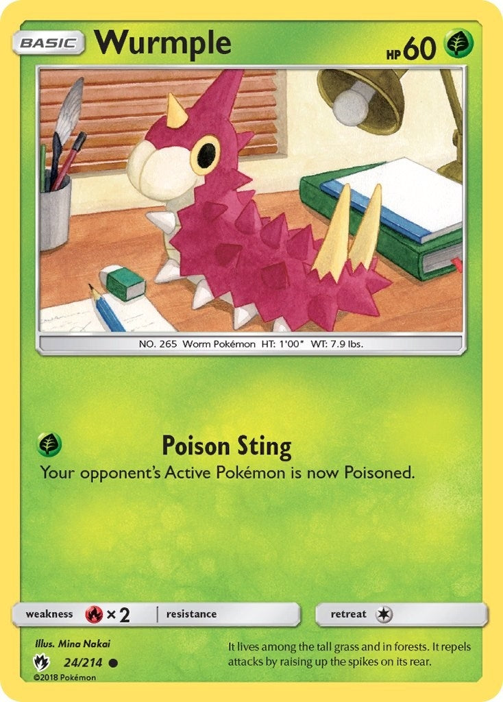Image for Wurmple (24) (24/214) - Pokemon
