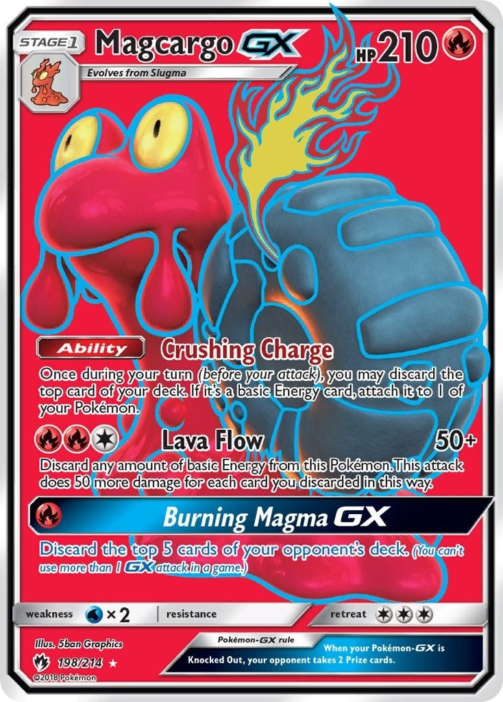 Image for Magcargo GX (Full Art) (198/214) - Pokemon