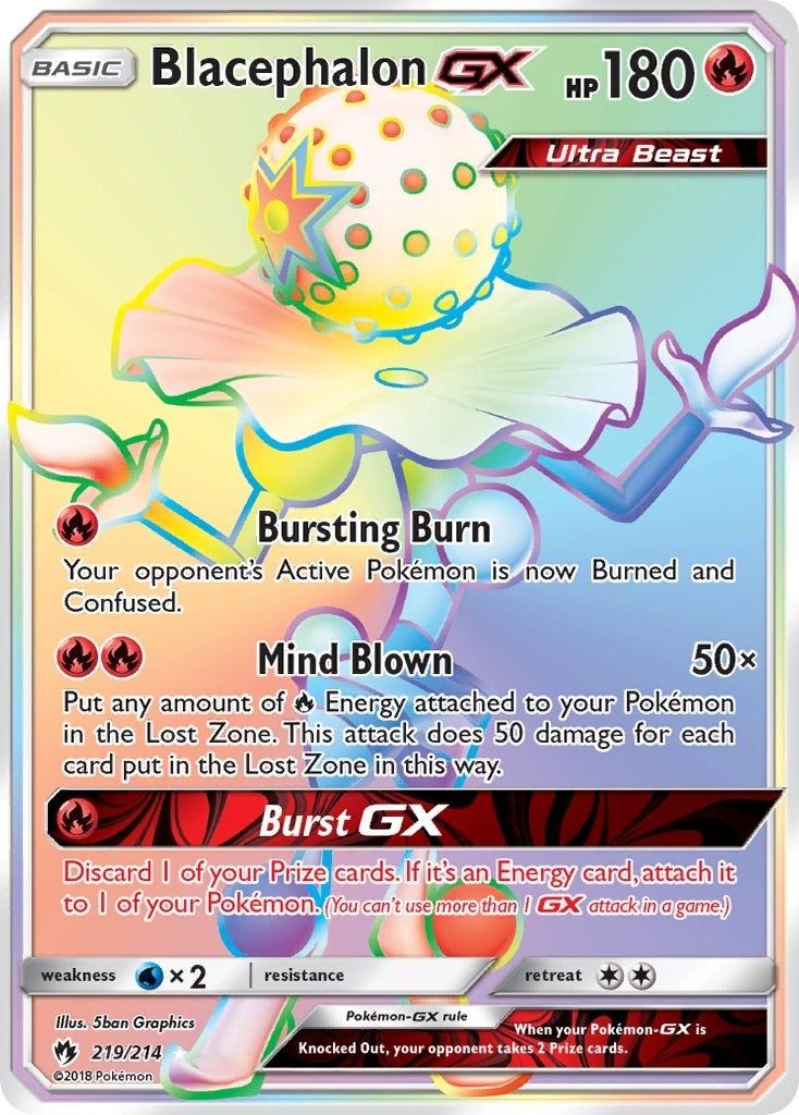 Image for Blacephalon GX (Secret) (219/214) - Pokemon