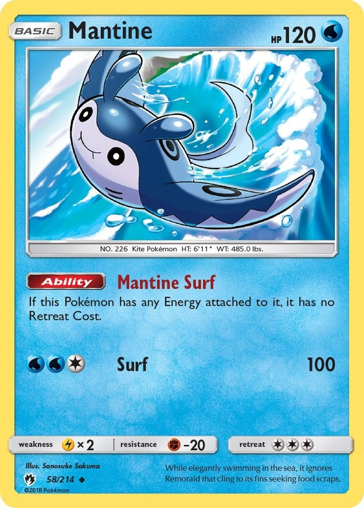 Image for Mantine (58/214) - Pokemon