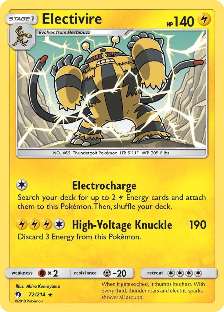 Image for Electivire (72/214) - Pokemon