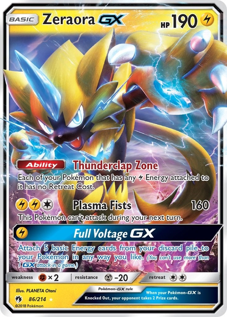 Image for Zeraora GX (86/214) - Pokemon
