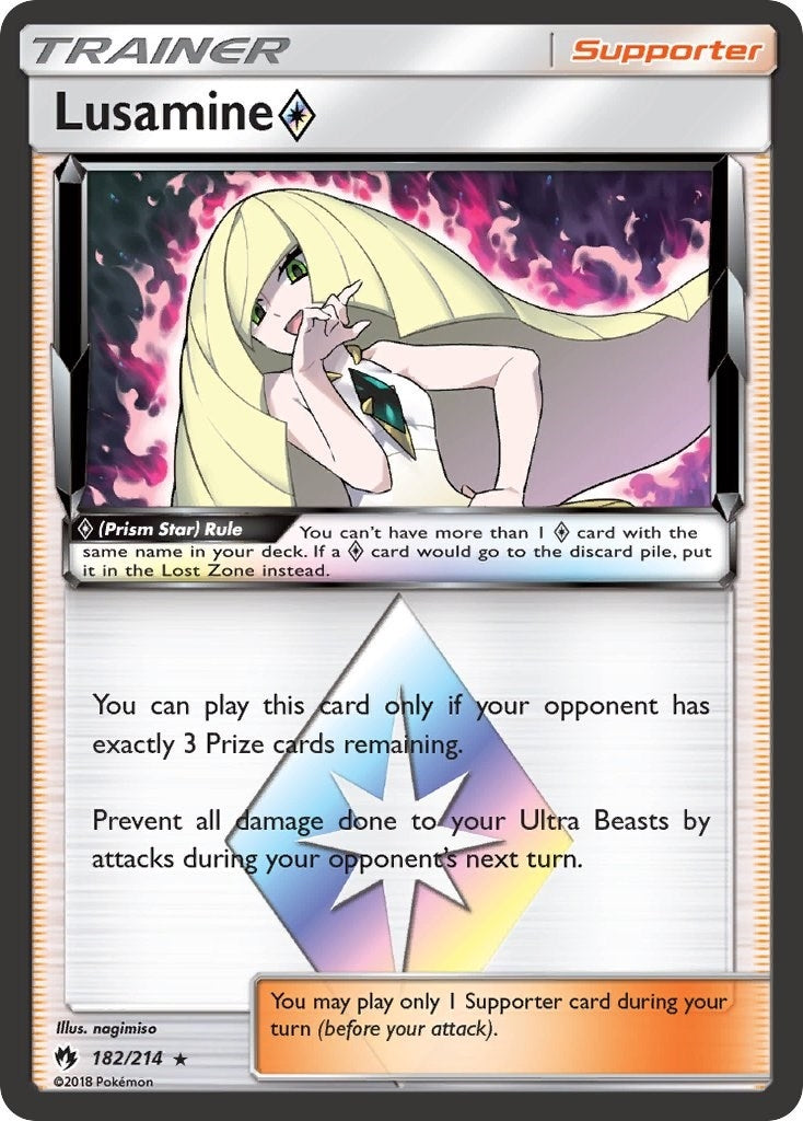 Image for Lusamine Prism Star (182/214) - Pokemon