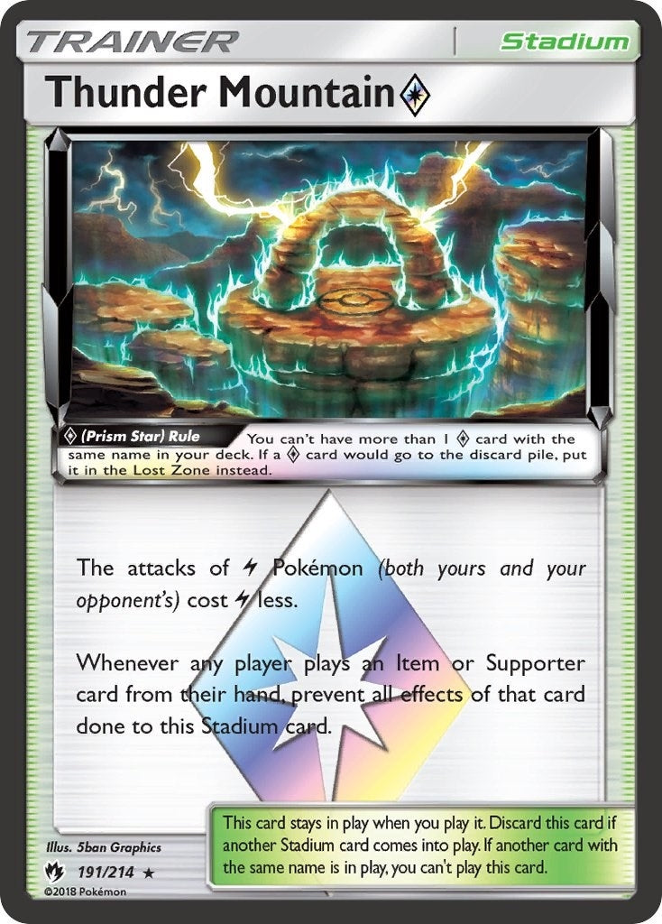 Image for Thunder Mountain Prism Star (191/214) - Pokemon