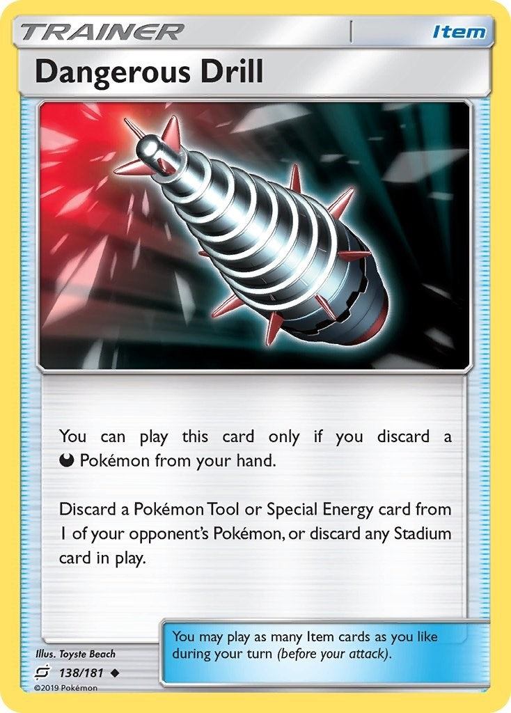 Image for Dangerous Drill (138/181) - Pokemon