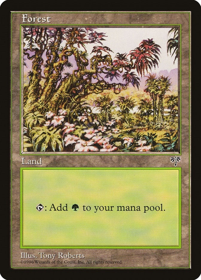Image for Forest (Red Tree Leaves) - Magic: The Gathering
