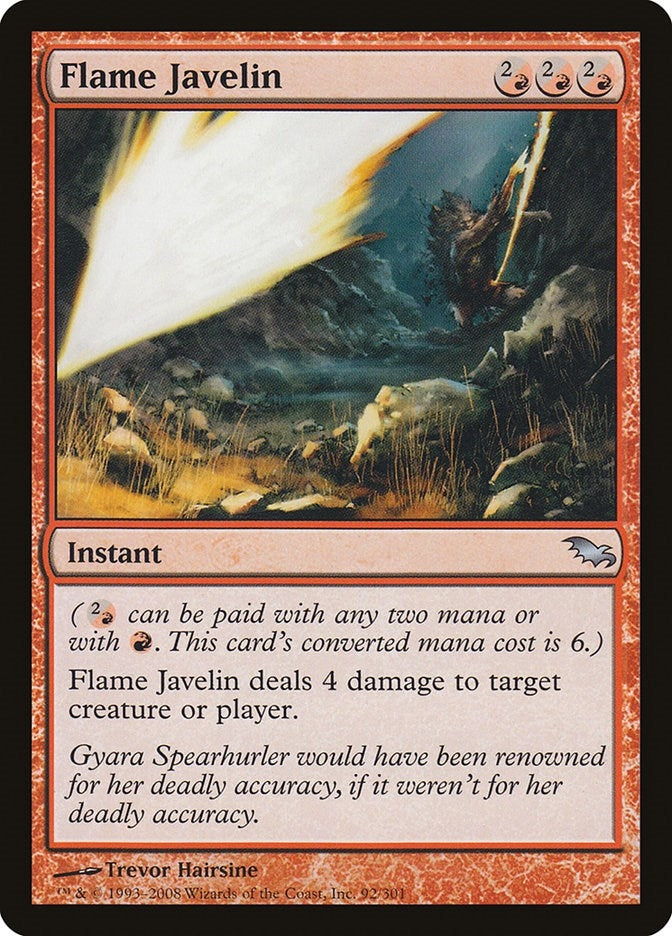 Image for Flame Javelin (92) - Magic: The Gathering