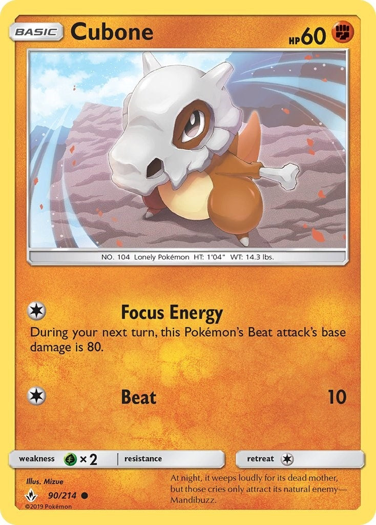 Image for Cubone (90/214) - Pokemon