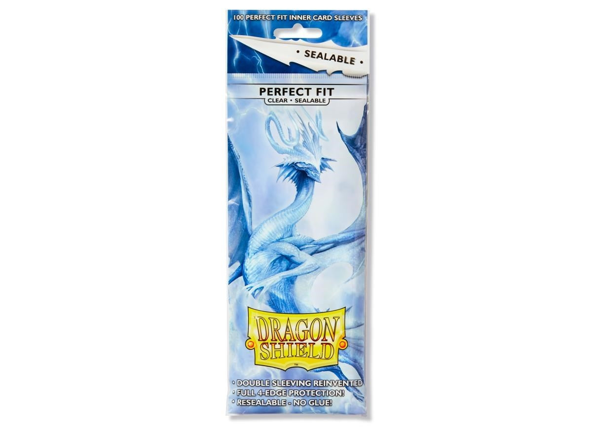 Image for Dragon Shield Perfect Fit Standard Sealable Sleeves - Clear Thindra (100-Pack) - Card Sleeves