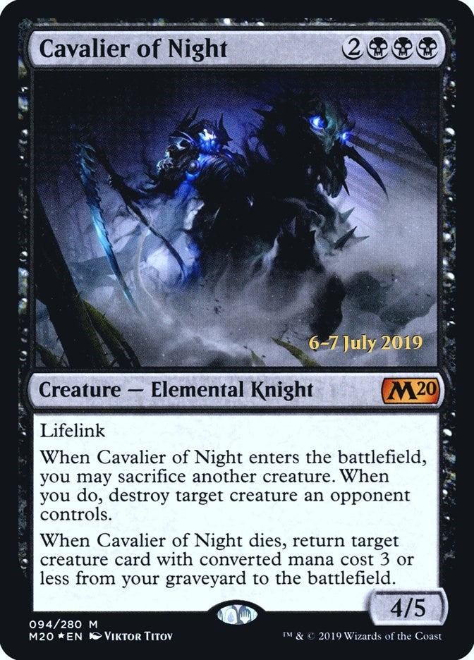 Image for Cavalier of Night (94) - Magic: The Gathering