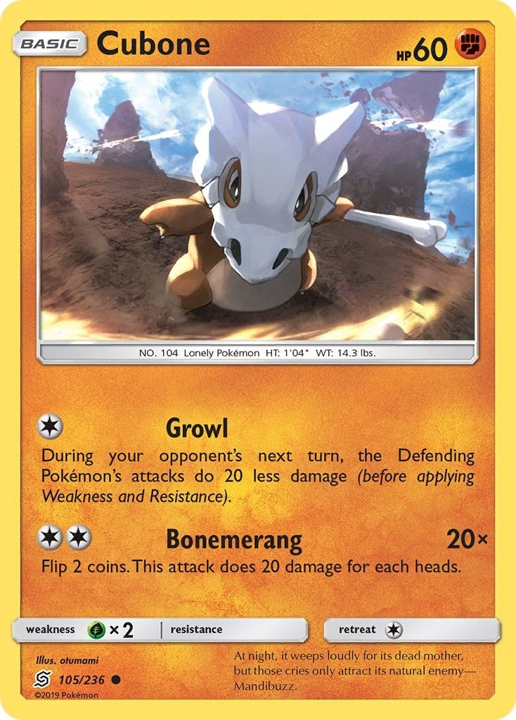 Image for Cubone (105/236) - Pokemon