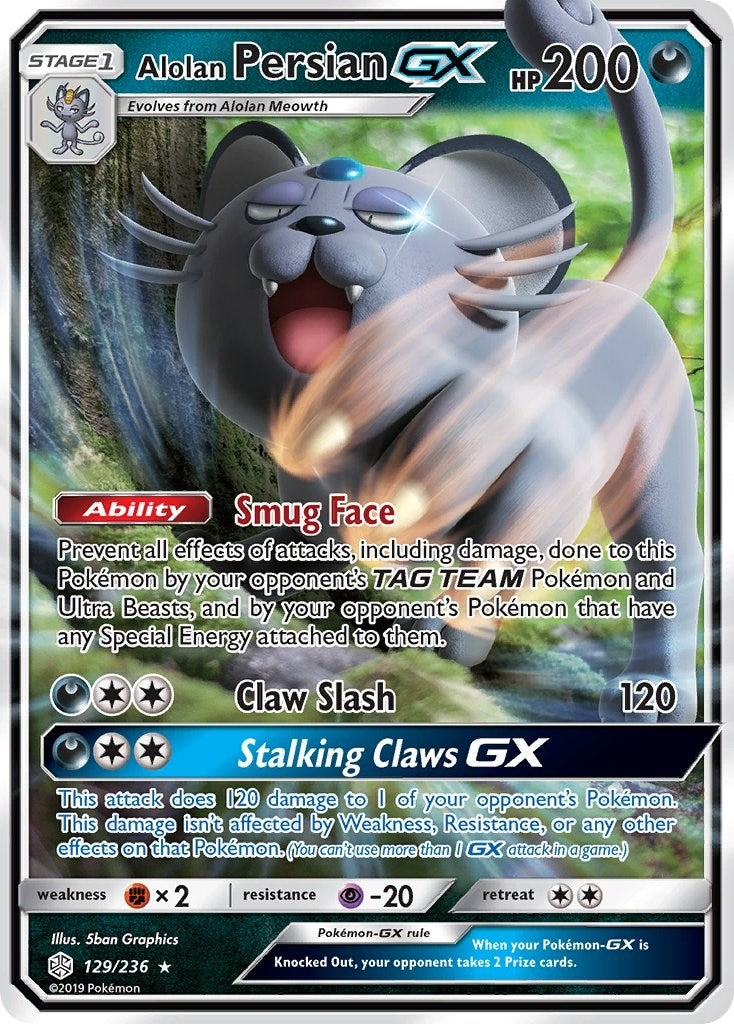Alolan Persian GX (129/236)