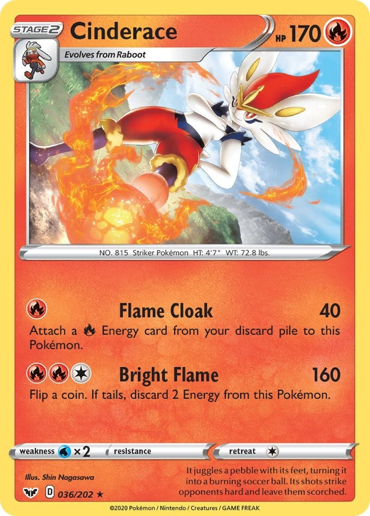 Image for Cinderace (036) (036/202) - Pokemon