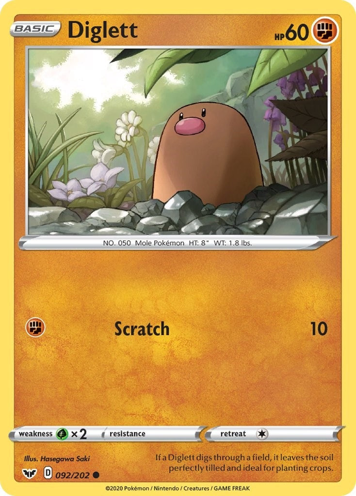 Image for Diglett (092/202) - Pokemon