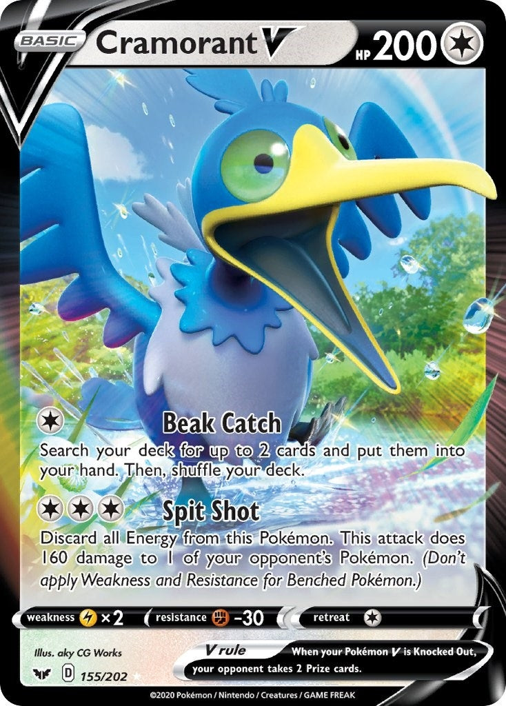 Image for Cramorant V (155/202) - Pokemon