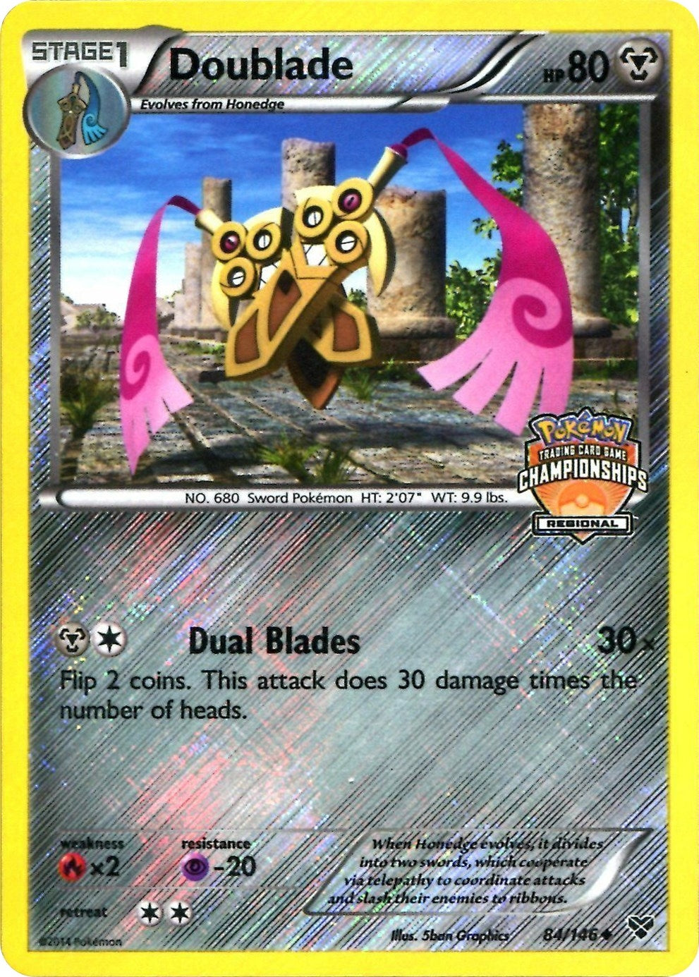 Image for Doublade - 84/146 (Regional Championships) (084/146) - Pokemon