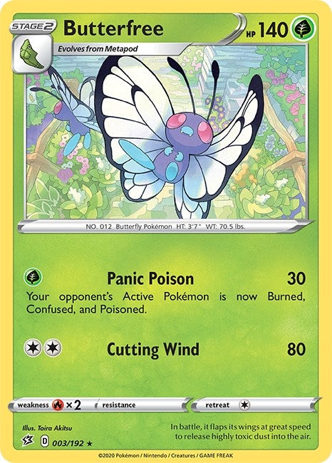 Image for Butterfree (003/192) - Pokemon