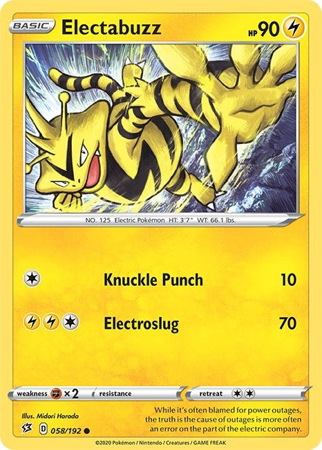 Image for Electabuzz (058/192) - Pokemon