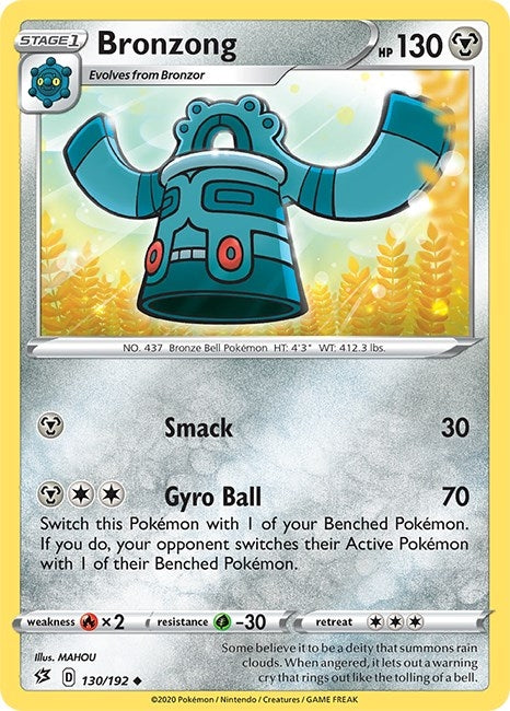 Image for Bronzong (130/192) - Pokemon