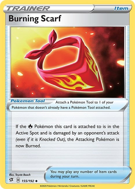 Image for Burning Scarf (155/192) - Pokemon