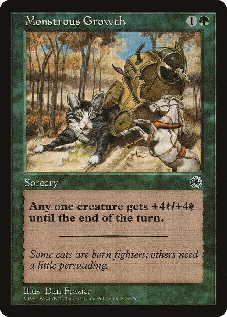 Image for Monstrous Growth (Flavor Text) - Magic: The Gathering