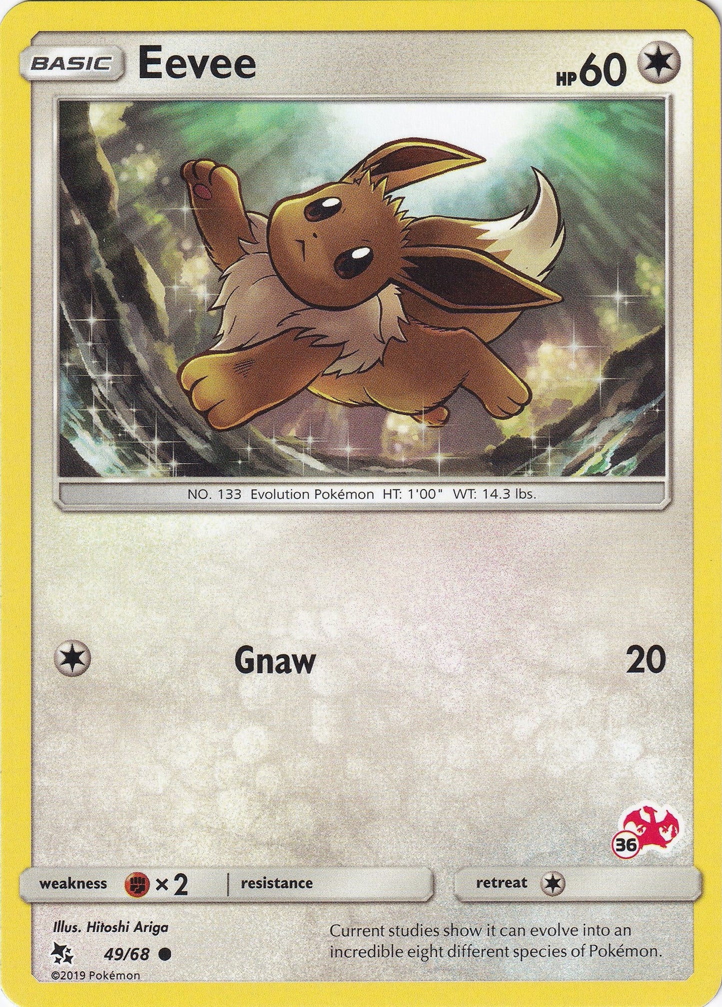 Image for Eevee - 49/68 (#36 Charizard Stamped) (049/068) - Pokemon