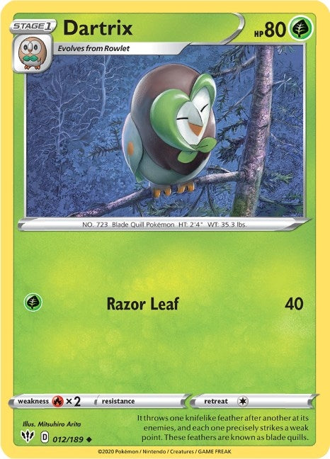 Image for Dartrix (012/189) - Pokemon