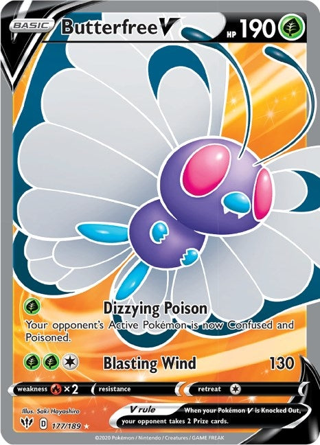 Image for Butterfree V (Full Art) (177/189) - Pokemon