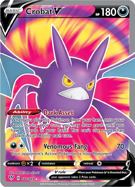 Image for Crobat V (Full Art) (182/189) - Pokemon