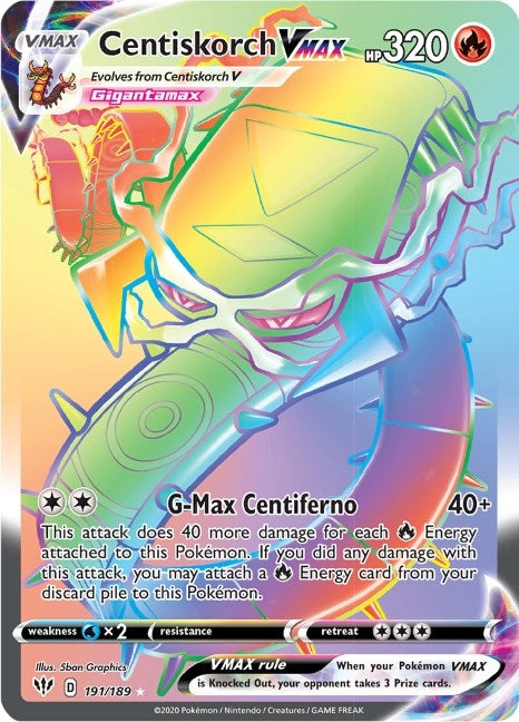 Image for Centiskorch VMAX (Secret) (191/189) - Pokemon