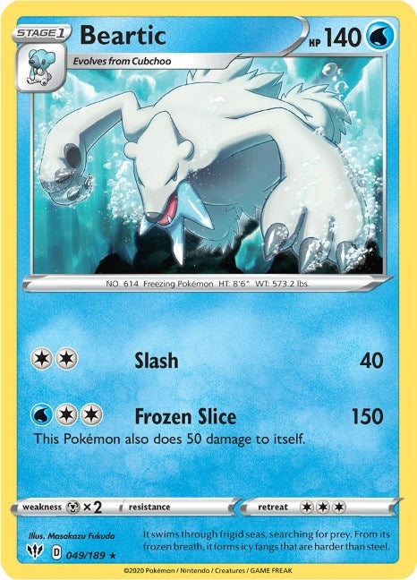 Image for Beartic (049/189) - Pokemon