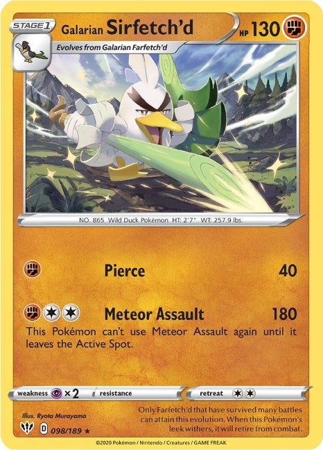 Image for Galarian Sirfetch'd - 98/189 (Cracked Ice holo) (098/189) - Pokemon