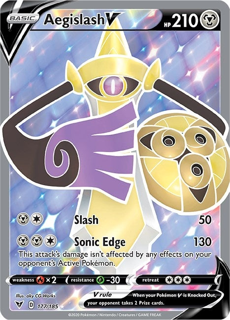 Aegislash V (Full Art) (177/185)