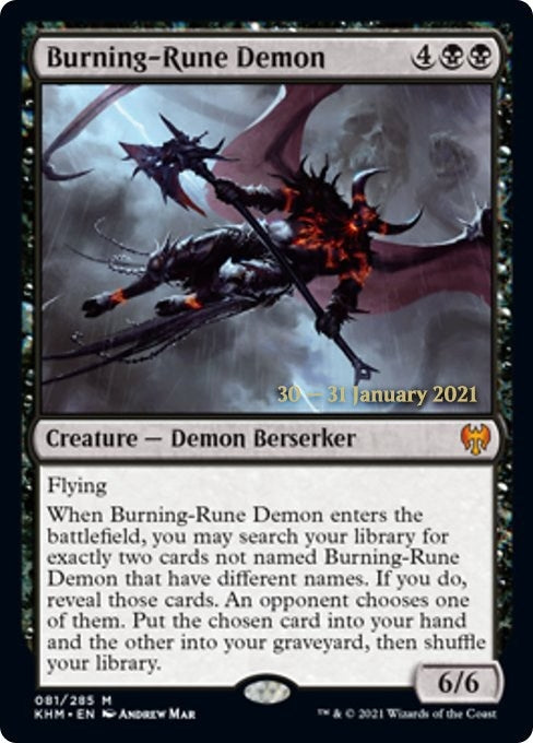 Image for Burning-Rune Demon (81) - Magic: The Gathering