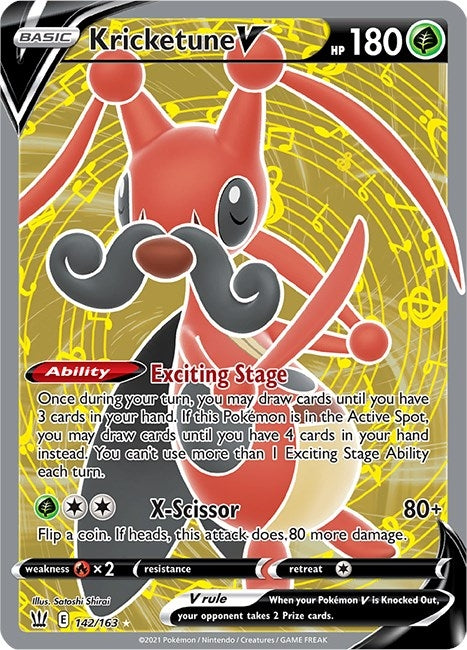 Image for Kricketune V (Full Art) (142/163) - Pokemon