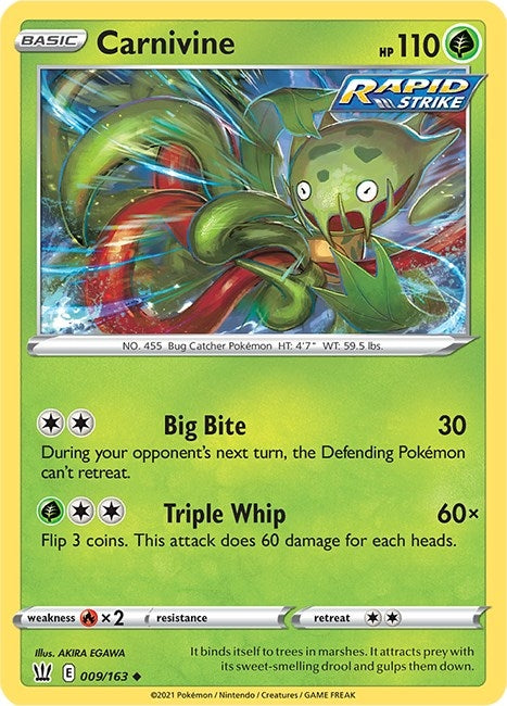 Image for Carnivine (009/163) - Pokemon