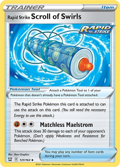 Image for Rapid Strike Scroll of Swirls (131/163) - Pokemon